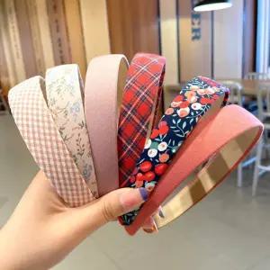 패션아이템 머리띠 액세서리 파스텔 패턴 헤어밴드 성인핀 면헤어밴드