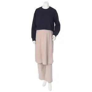 [롯데백화점]마더피아 피치기모 잔꽃 임신수유 원피스+파자마세트(ROP502SET)