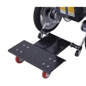 전동 휠체어 뒷 보조 스탠딩 사륜 바퀴 탑승 페달 발판 후면 스쿠터