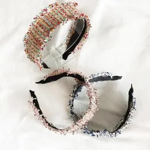 샤샤 트위드 헤어 머리띠 머리띠 머리띠브랜드 예쁜헤어밴드 얇은머리띠