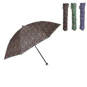 3단 체리 패턴 UV코팅 햇빛차단 휴대용 양산 우양산