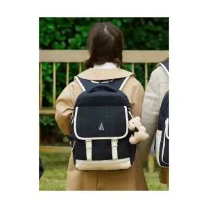 [국내매장정품] 빈폴 BEANPOLE 키즈 KIDS 체크 클래식 플랩 책가방 그린 (BI61D4U04M) BI61D4U04M 175723