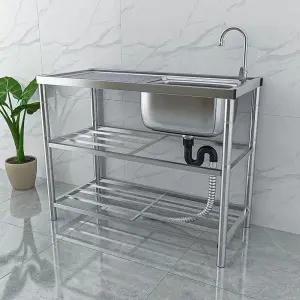 소형 간이 스테인리스 싱크대 주방