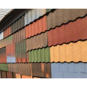 금속기와 지붕 자재 것을 골지 철판 전원주택 기왓장 다크 지붕을 시공 칼라강판