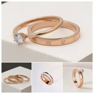 [하프클럽/]여성 써지컬 더블 큐빅반지 1P 우정링 학생 패션 반지