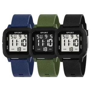 뉴 스퀘어 전자 남자 여성 디지털 학생 정장 패션 손목 시계 (WFJ7P5Q)