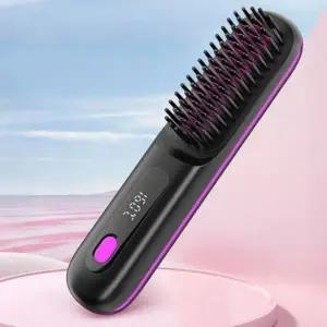 무선 온도조절 매직 브러쉬 고데기 세트 파우치 포함 (WFJ7EVP)