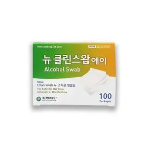 뉴 클린 스왑 알콜스왑 100개입 1개 휴대폰소독 위생관리 위생패드 치료