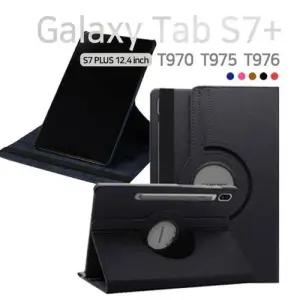 갤럭시탭S7 플러스 12.4 회전 거치 가죽 케이스 W76ADA9