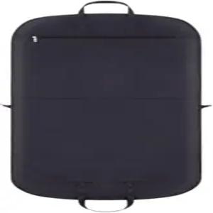 여행용 의류 가방 보관용 2팩 셔츠 정장 수하물주머니용 지퍼 가방(색상 검정 사이즈 60 * 138cm)