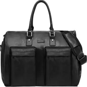 여행용 가죽 의류 가방 모도커가 어깨끈/다중 포켓 수트 캐리어 여행 - 출장 주말 휴가에 이상적 남성