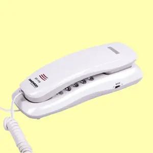 고품질 코러스전화기 탁상용 벽걸이 유선전화기 색상랜덤발송 (WFK6JCS)