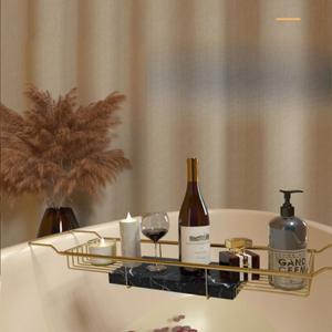 라포식 확장 하고 다기능 샤워 및 목욕 지지대 미끄럼 방지 욕조 플랫 브래킷이  욕실 보관 랙