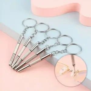 3in1 다용도 드라이버 키링 미니 드라이버 안경 수리 공구 (WFK90MM)