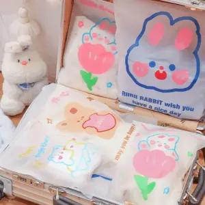 세면도구 속옷 여행 캐리어 정리 지퍼백 8개 세트 선물포장 여행지퍼백