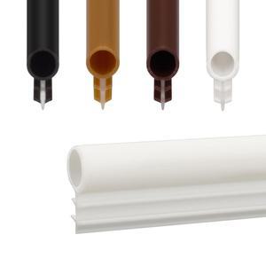 창문 웨더스트립 씰 5/16인치 전구 버블 커프 마운트 개스킷 웨더스트립팅 - 4가지 색상 및 5가지 길이 옵션 10 흰색