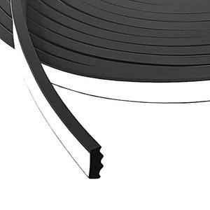 ESI 리브드 직사각형 EPDM 폼 고무 씰 .500 너비 x 0.187 높이 과 3M 9485EK 아크릴 전사 테이프. 문 창문 외부용 웨더스트라이핑. 다양한 용도 웨더 개스킷