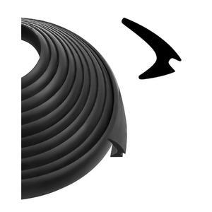 TIKSCIECNE RV 윈도우 고무 씰 스트립 1/2 x 1/4 가장자리 방수 웨더스트립 잠금 개스킷 트림 40피트