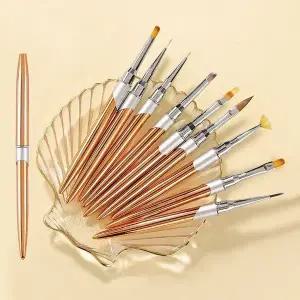 세필 아트 네일 아크릴 캡 + 15종 전문 붓 (WFK9D09)