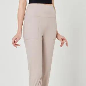 YTP59 에어라인죠거 하이웨스트 요가복 베이지 (WFK9F0G)