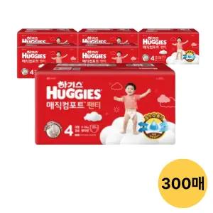 하기스 매직컴포트 팬티형, 4단계 공용, 50매, 6팩 (300매)