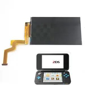 새로운 2DS XL LL을 위한 쿠이파티 교체자 화면 최고 LCD 수리 키트 게임 콘솔 교체