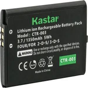 닌텐도 3DS CTR-003 충전식 배터리 2DS 게임 콘솔 닌 CTR003용 카스타 1팩 교체