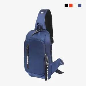 영문 문자 프린트 포인팅 캐주얼 남녀공용 슬링백 354 WA41024