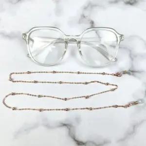 체인 안경 스트랩 목줄 로즈골드 패션 안경줄 (WFK93FO)