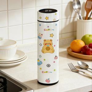 곰 온도 물병 뜨겁고 차가운 음료를 위한 휴대용 단열 우유 컵 가족을 위한 이상적인 선물