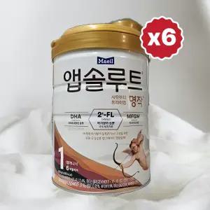 앱솔루트 명작 분유 1단계 800g, 6개