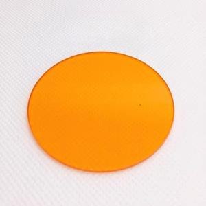 550nm IR 롱 패스 필터 적외선 용 오렌지 유리 직경 10mm-80mm