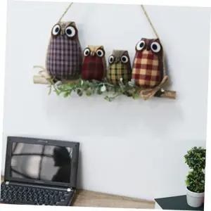 조화가렌더 나뭇가지위에 앉은 슬림부엉이 가렌더 3size