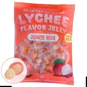 요리재료 헬로우그린 리치 젤리 총 500gx2(팩) 1kg