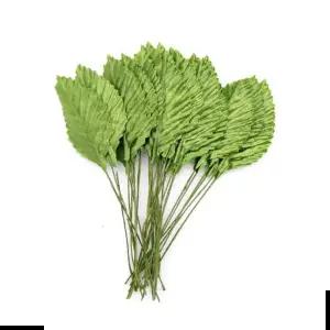 나뭇잎 장미꽃 만들기 재료 화초 장식 꽃잎 장미잎 조화용품