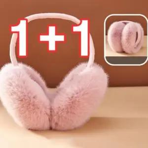 1+1 접이식 겨울 방한 퍼 털 귀마개 큰 귀돌이 이어머프 (WFKADRF)