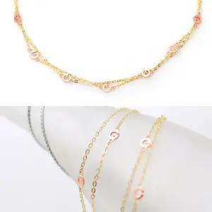 정품 14K 골드 팔찌 럭셔리 G 금 팔찌 W248200