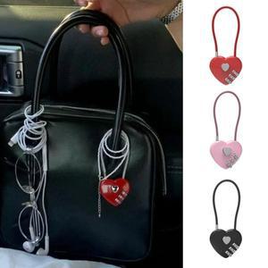 사랑 자워터쇠 상자 선워터 결혼 코드 하트 조합 학교 가방 배낭 바 동심원 키체인 Y2k