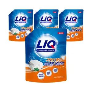리큐 클린파워 액체세제 일반용 2L, 4개