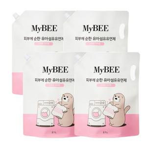 마이비 순한 유아 섬유 유연제 스위트터치향 리필 2.1Lx4팩