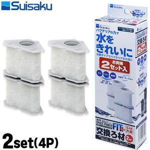 수이사쿠 여과 리필 필터 2set (에어피트/파워피트/터틀필터 겸용) /교체용 카트리지 /교환 여과재 부속품