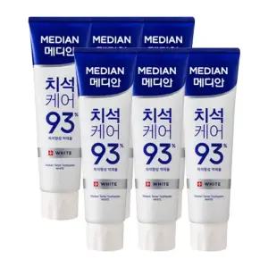 메디안 치석케어 화이트 치약 120g 6개