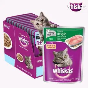 위스카스 파우치 시니어 참치(85g)×24개