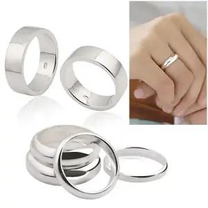 실버 엥게이지/평반지(3mm~6mm) 전체silver 다양한 사이즈 925은반지