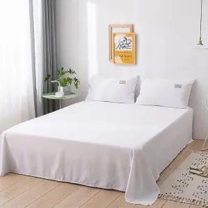 퀸매트리스커버 호텔식 슈퍼싱글 퀸 침대 커버 화이트 플랫시트