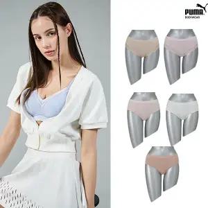 [푸마]단독구성[푸마] 여성 데일리 노라인 햄팬티 5종세트