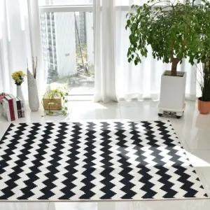 [르헤브] 북유럽풍 지그재그 골지 사계절 카페트 150x200