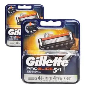 질레트 프로글라이드 플렉스볼 매뉴얼 면도날 4입 X 2개 / 정품