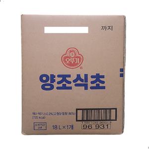 오뚜기 양조식초 18L (BIB) 비닐포장내포
