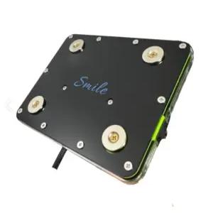 스마일텍 오토바이 오픈형 2구 자석 충전거치대 오픈형 배달대랭 라이더용품 불루LED